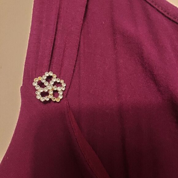 Womens Purple Blouse Tank top, Medium, Apt9 - Picture 6 of 9